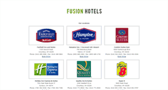 Desktop Screenshot of fusionhotelsus.com